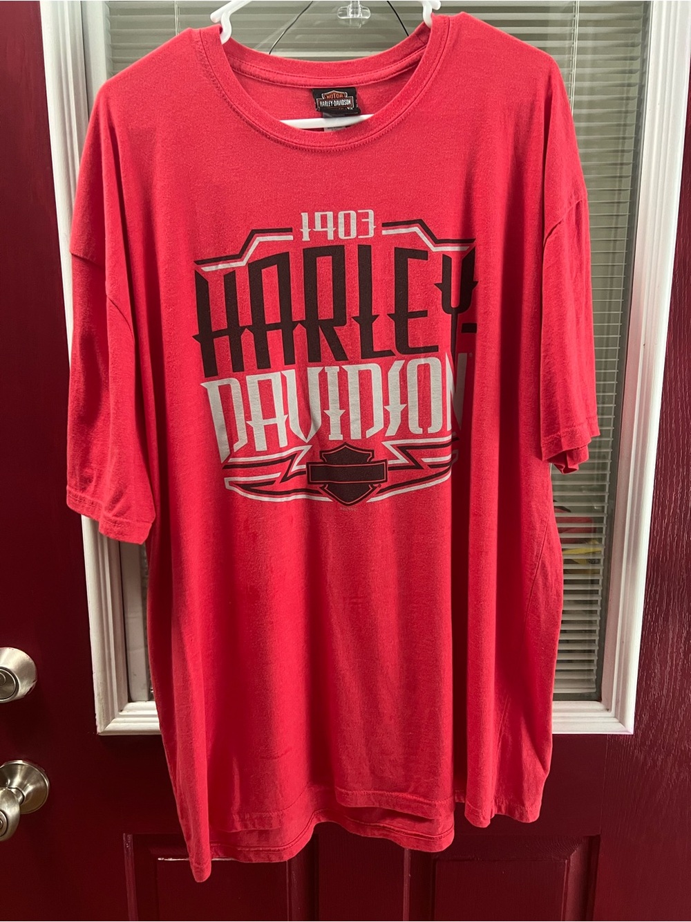 Harley-Davidson Red T-Shirt with Logo XXL Leesburg Florida